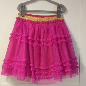 Mini Boden Fuchsia Pink Tulle Skirt Girls Size 5/6